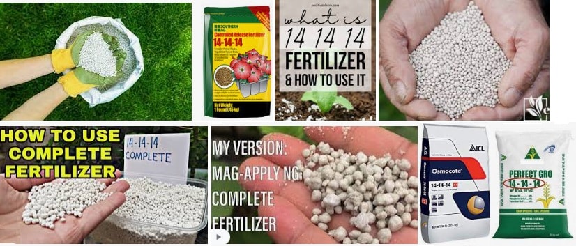 11 14-14-14 Fertilizer example of Using