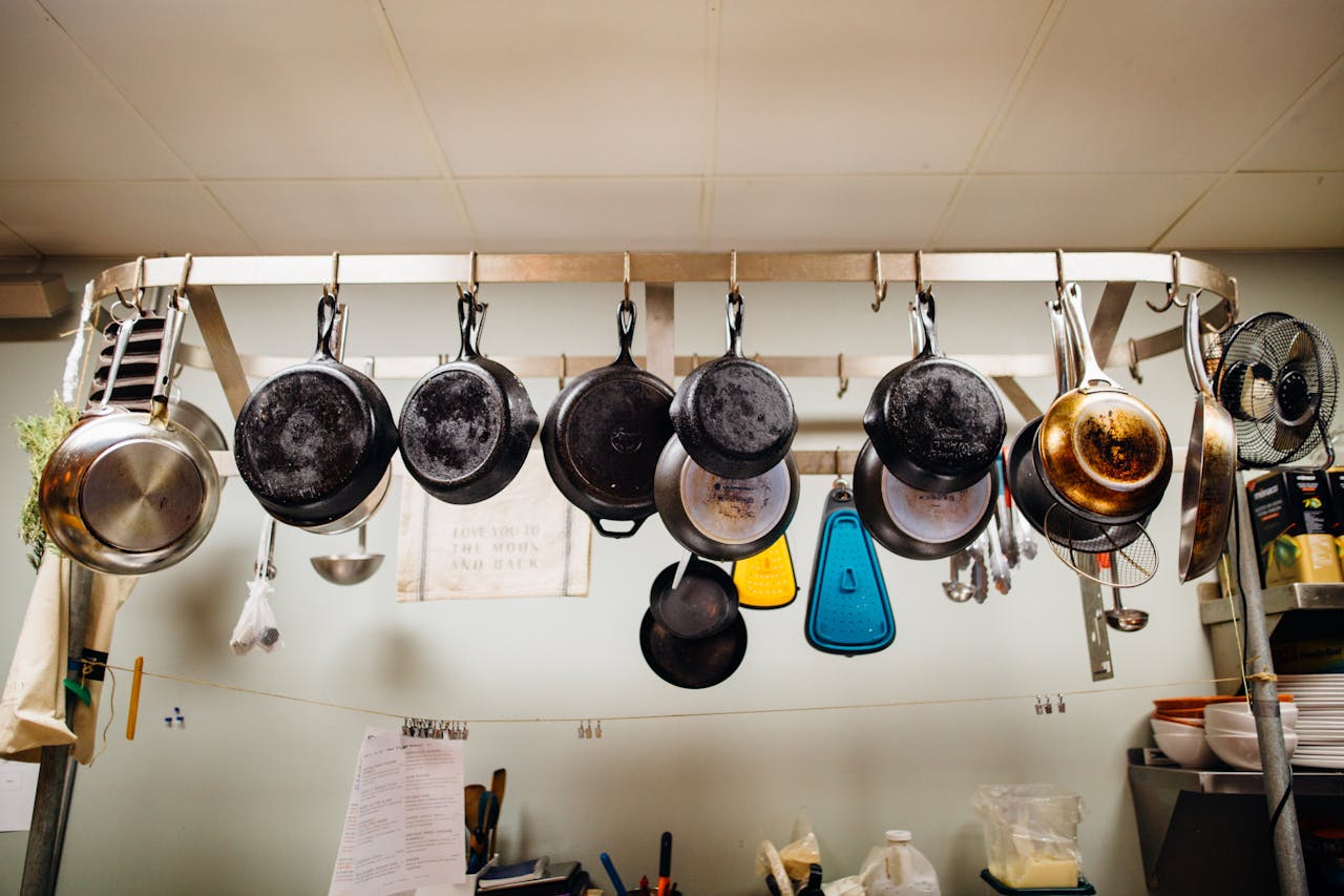 frying-pans-hanging-