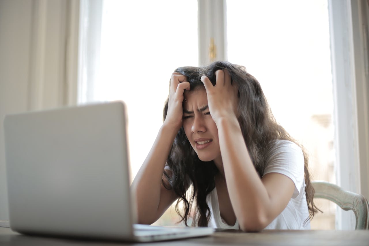 woman stress