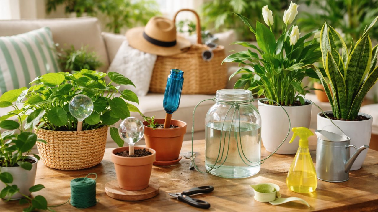 9 Ways To Make Your Houseplants Thrive While on Vacation