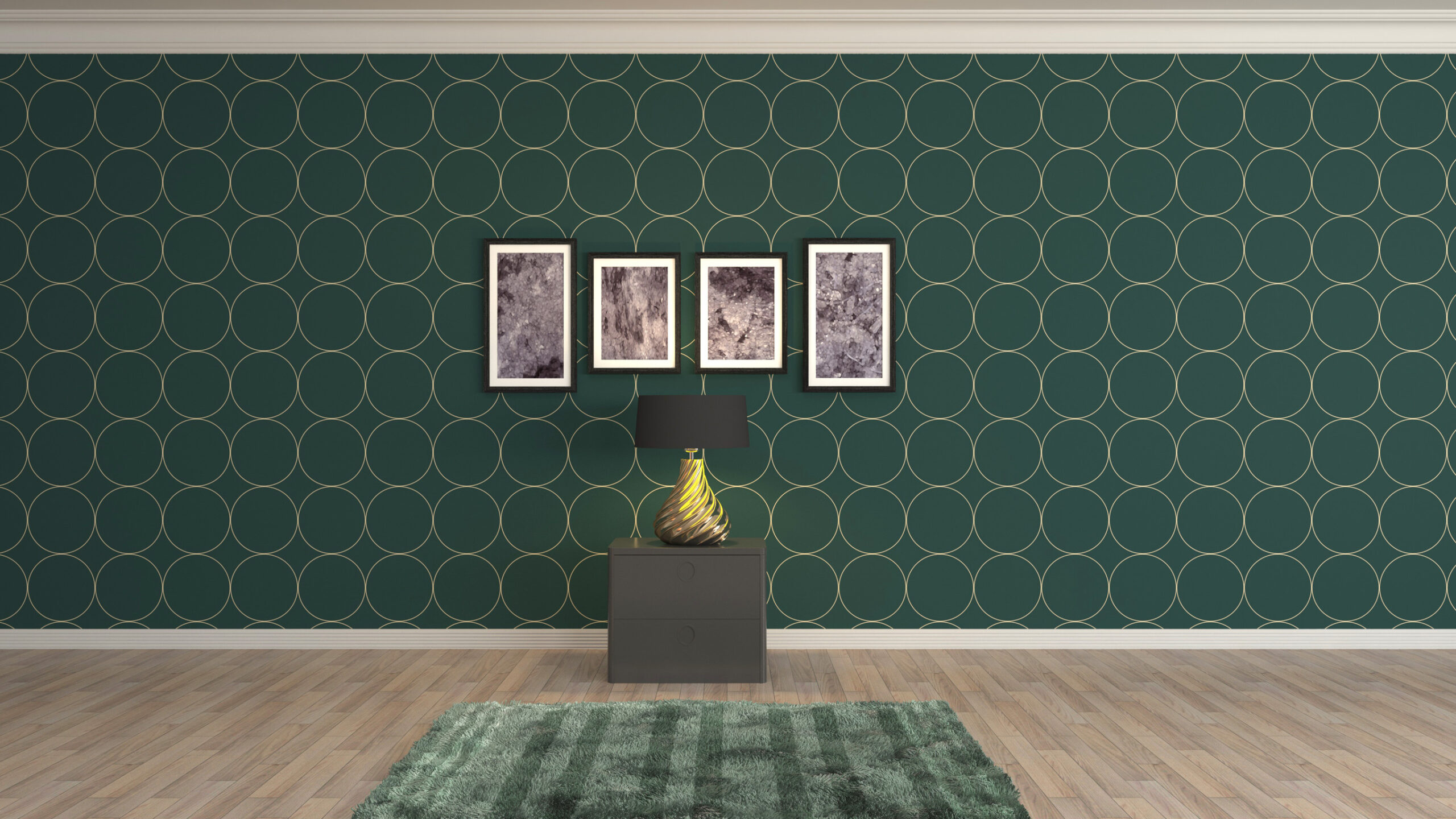 Empty interior. 3d illustration