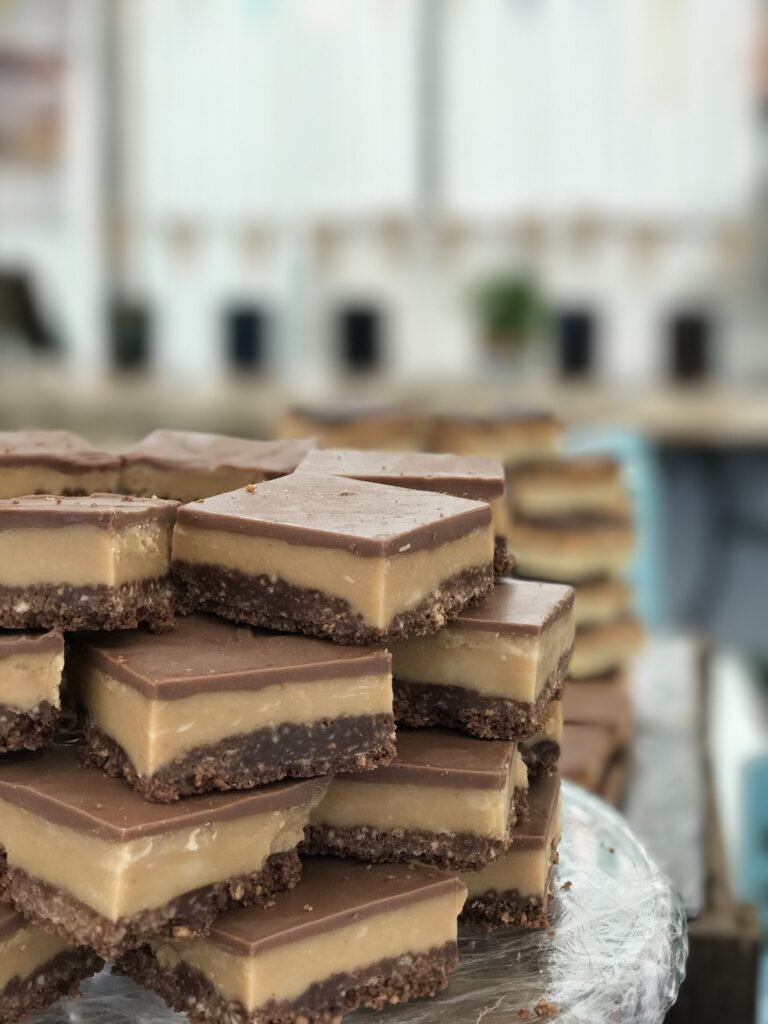 marshmellow chocolate shortbread
