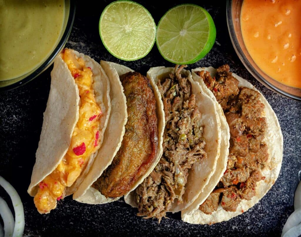 tacos-in-close-up-photography-