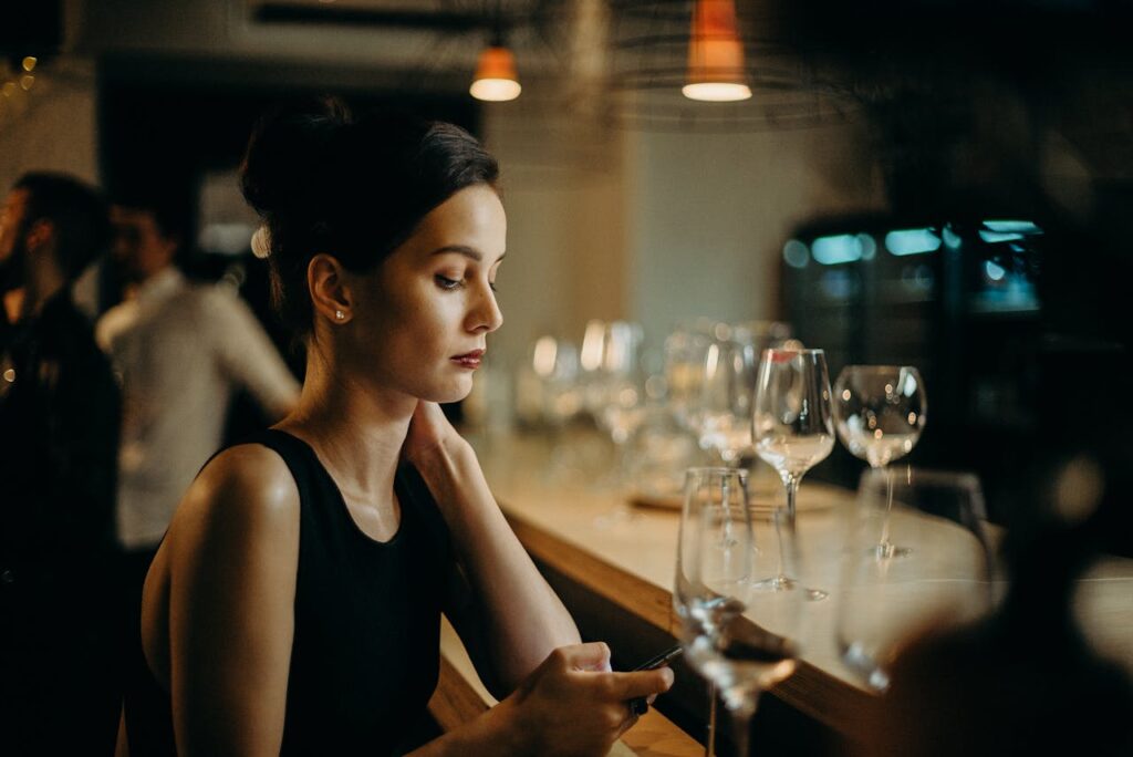 woman-leaning-on-table-