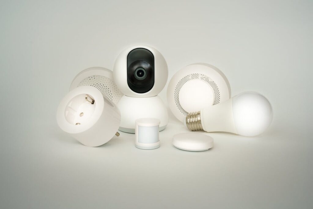 smart-home-devices-collection-on-white-background-