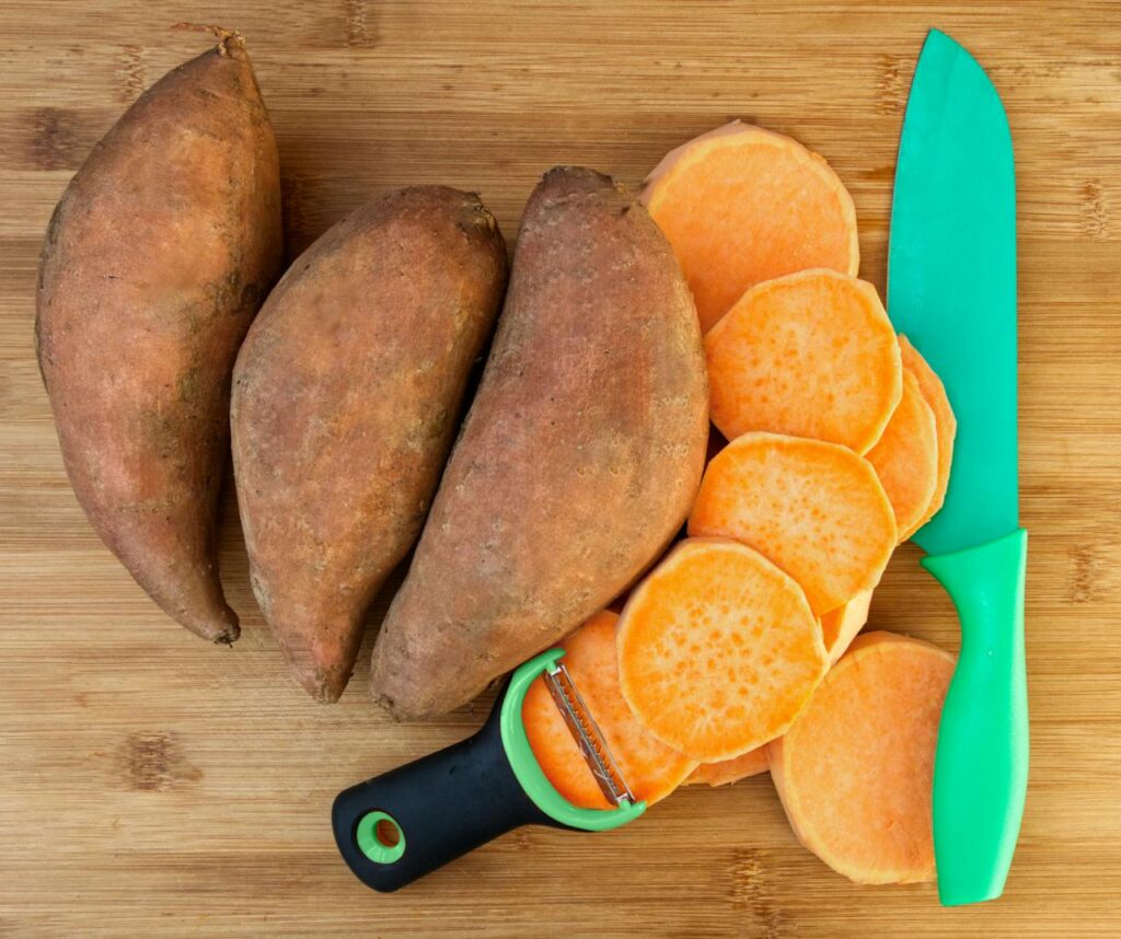 sweet-potatoes-beside-a-knife