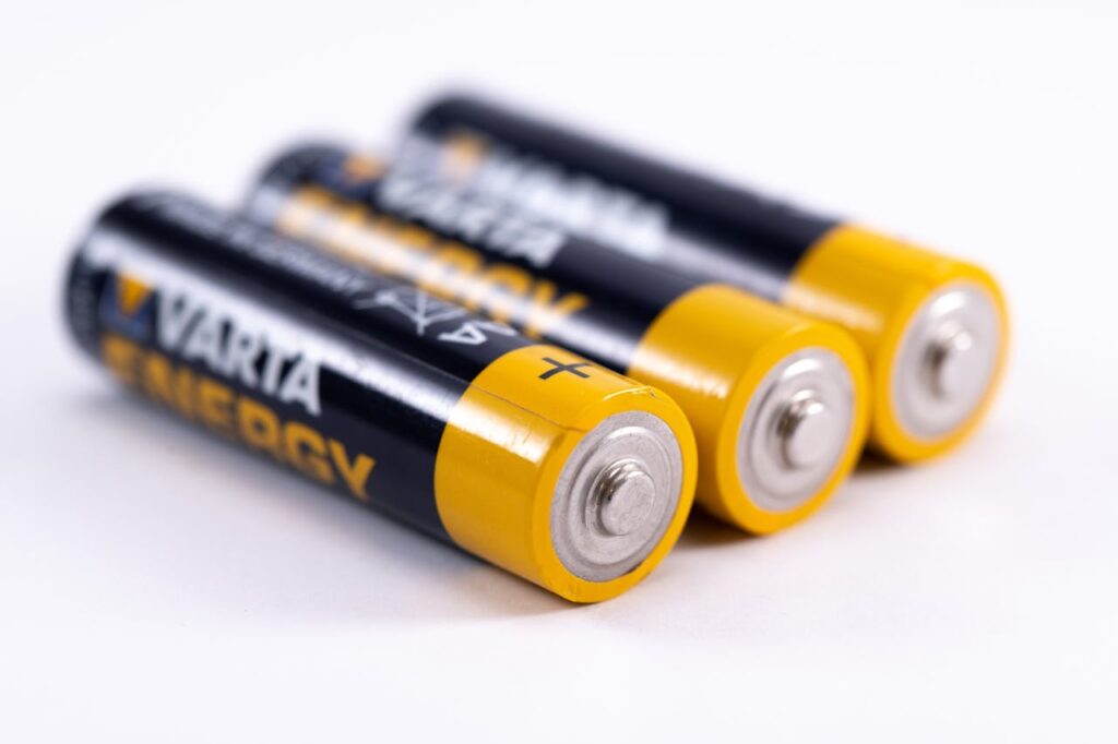 shot-of-black-and-yellow-batteries