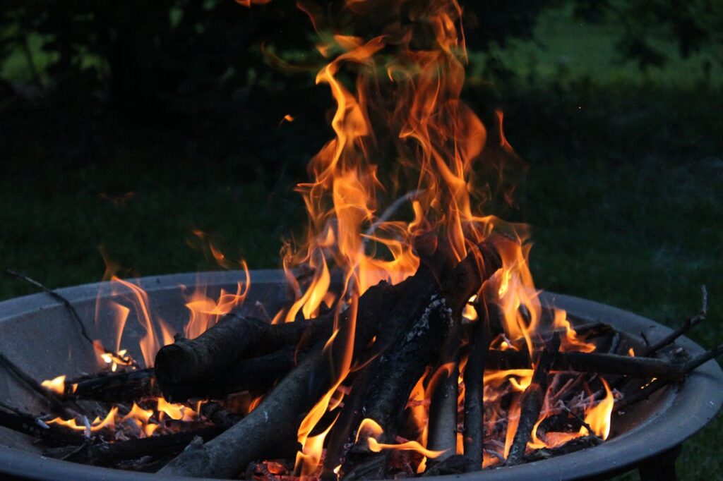 burning-wood-on-a-fire-pit-