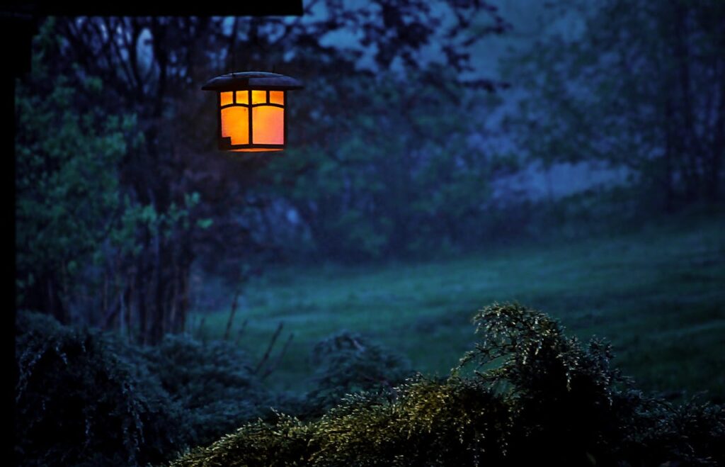 photography-of-turned-on-black-metal-framed-light-sconce