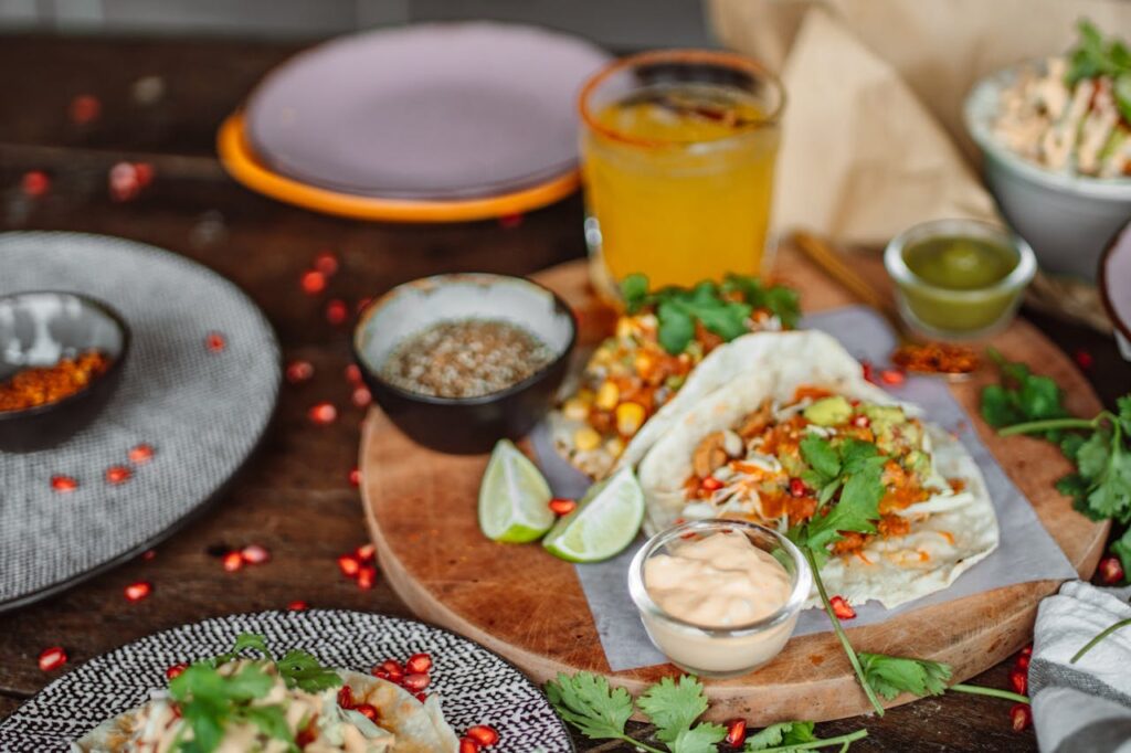 cooked-food-on-the-wooden-tray