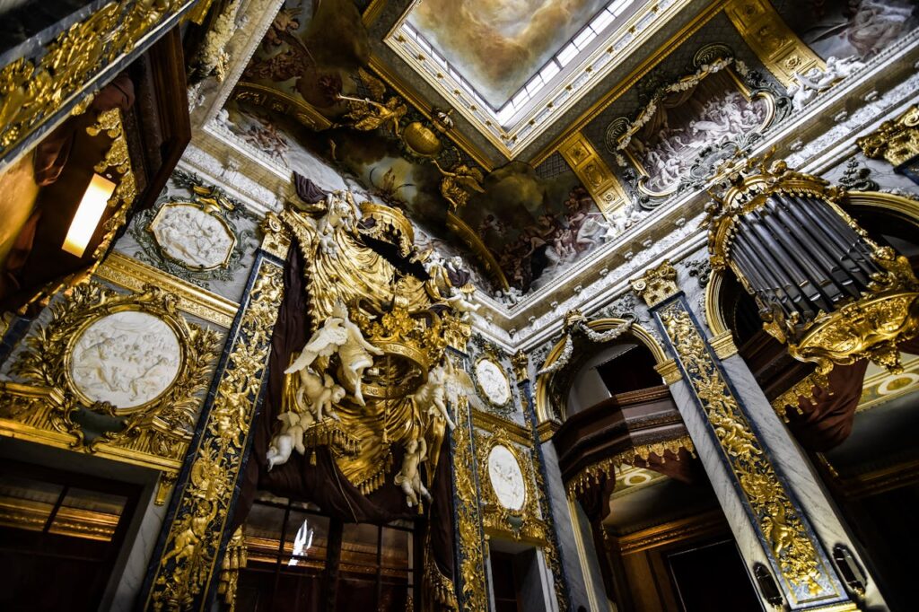 ornate-baroque-ceiling-in-european-palace-