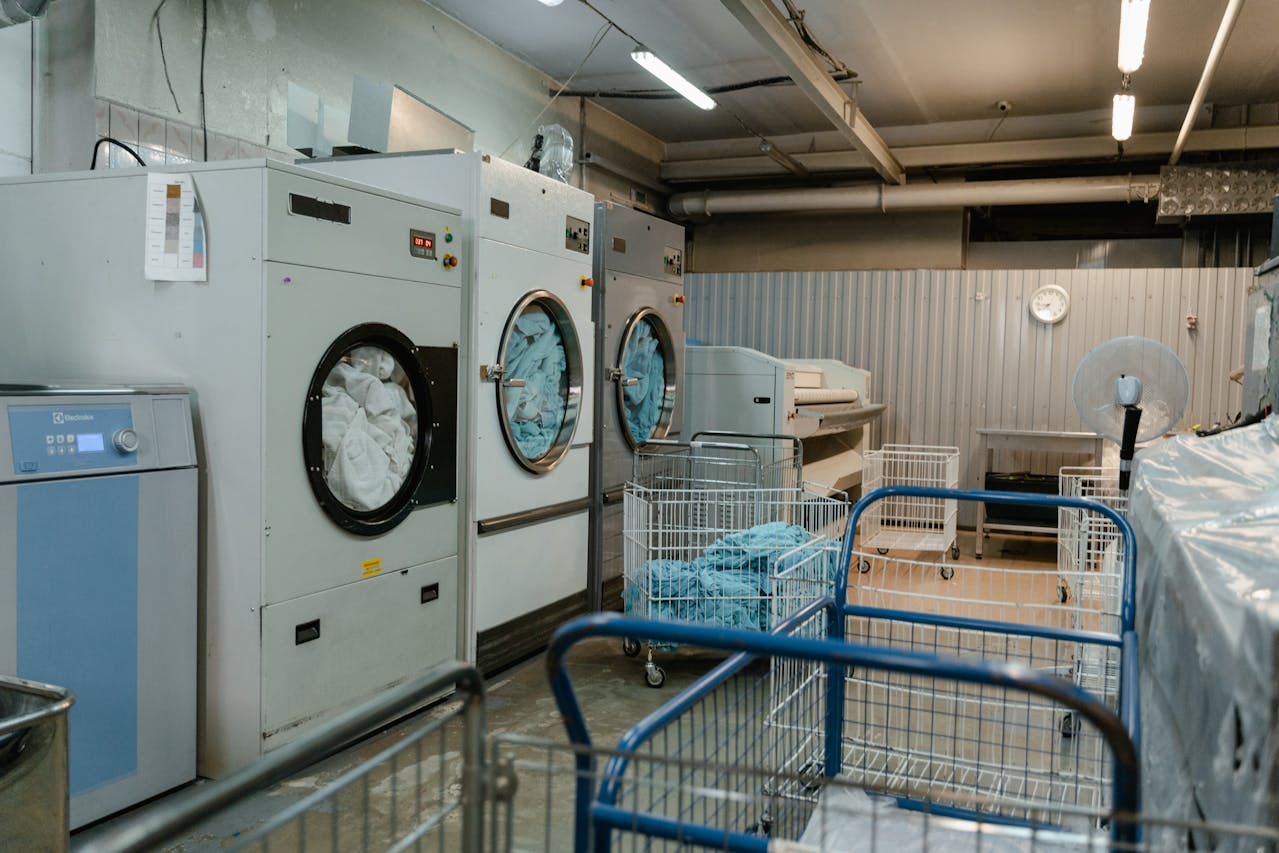 washing-machine-in-the-service-area-