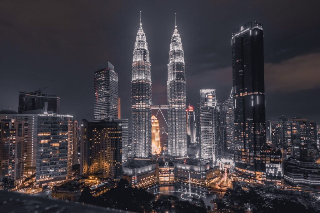 /scenic-view-of-city-during-evening-