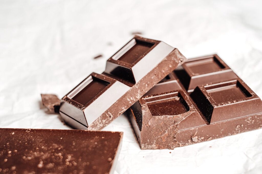 chocolate-bar-on-white-background-