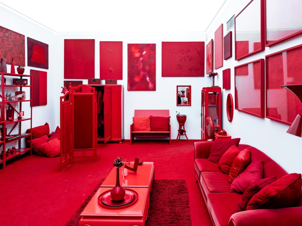 vibrant-red-room-interior-with-modern-art