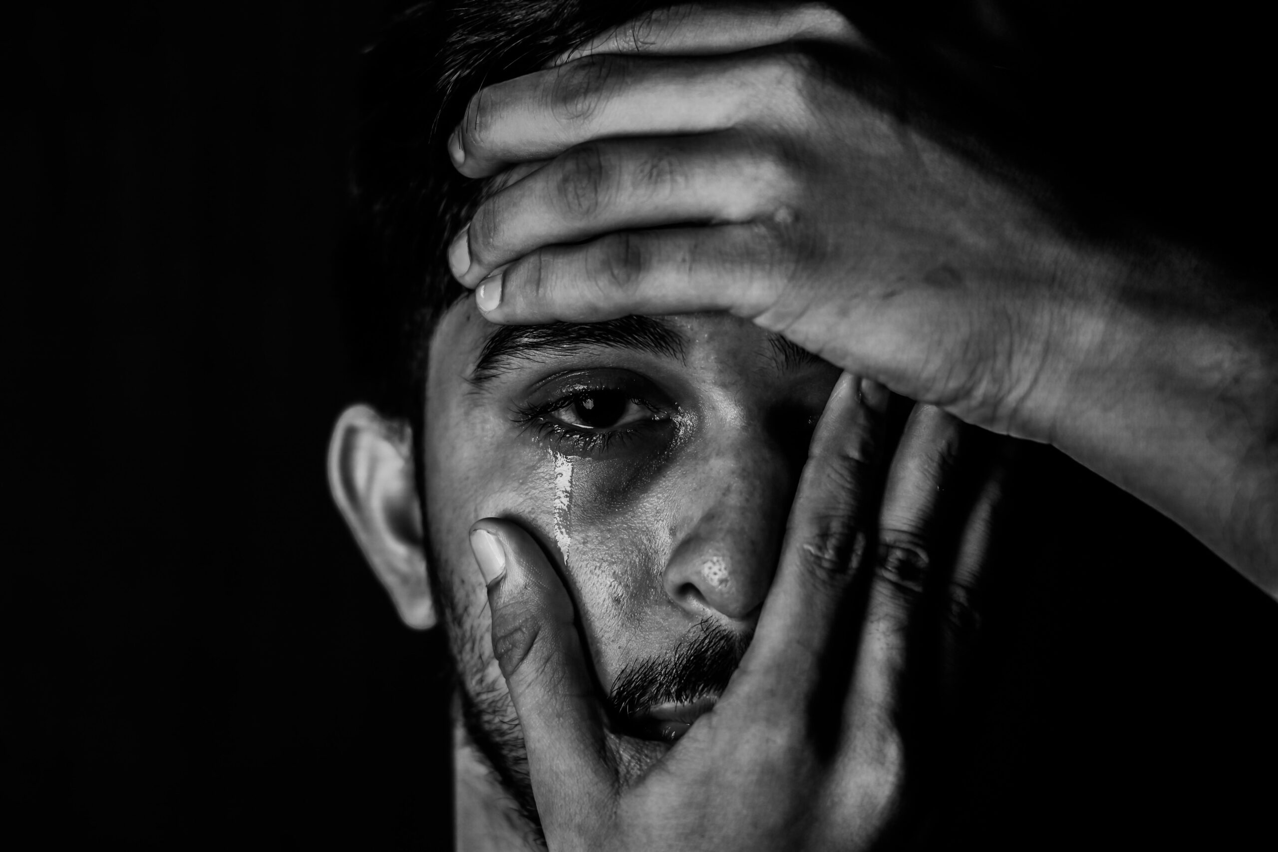 grayscale-photo-of-man-s-face